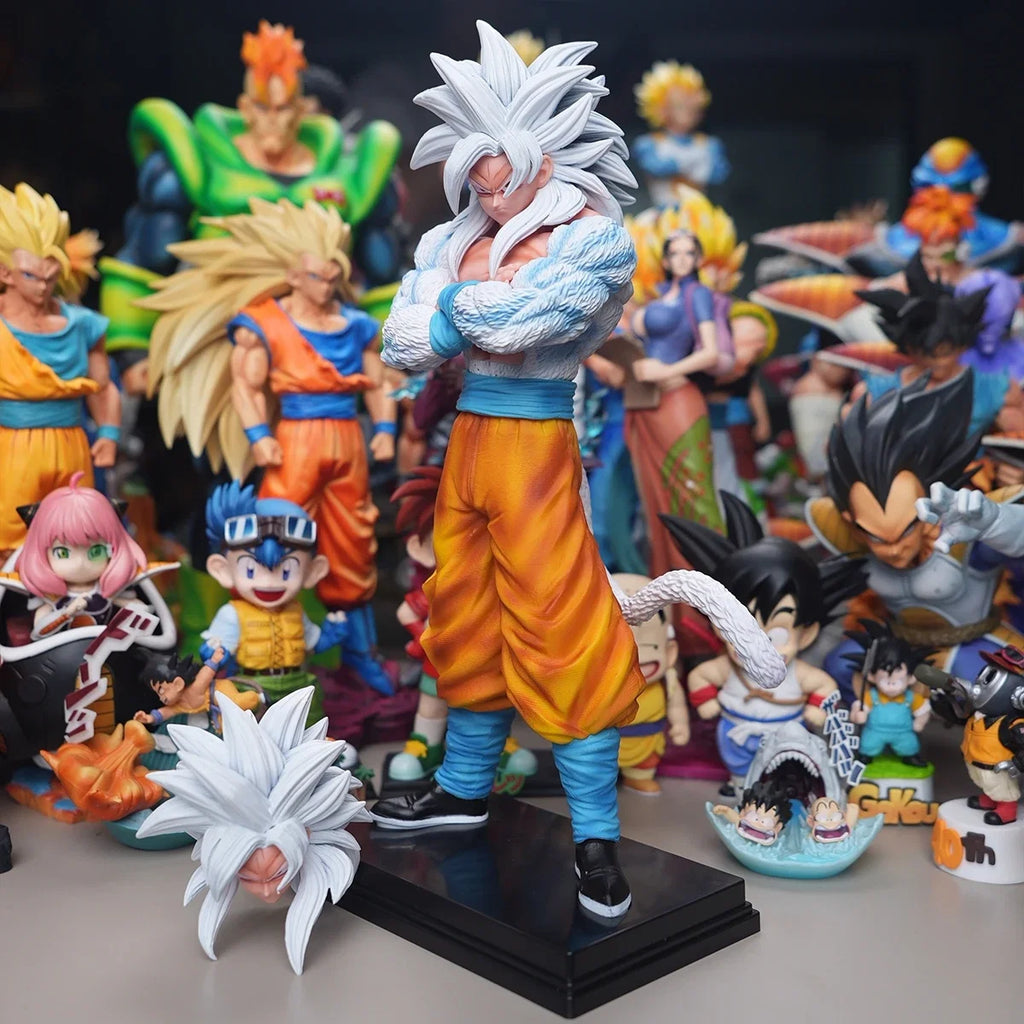 32cm/12.6in Anime Dragon Ball Z Goku Figure PB Goku Action Figure Collectible Statue Model Toy Gift