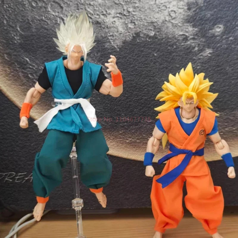 For Dragon Ball Clothes Series Figures Goku Daoist Robe Orange Uniforms Training Suit Goku Clothes Accessories Shf Toy No Figure