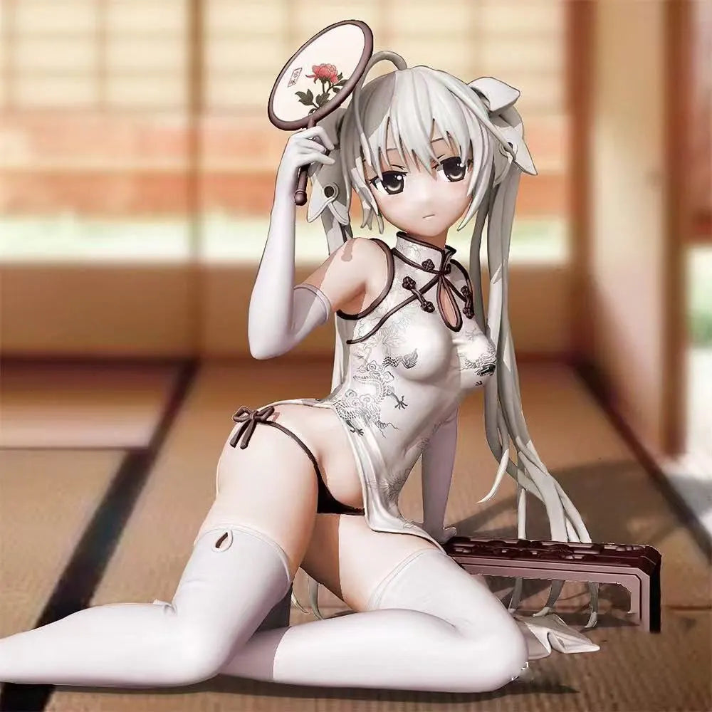 12CM Anime Yosuga no Sora Figure Kasugano Sora Sitting Anime Model Toy Gift Collection Decoration Ornament PVC