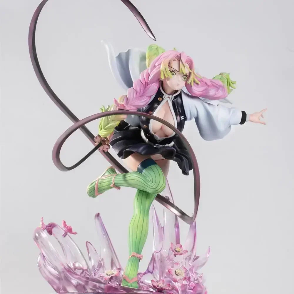 Demon Slayer Anime Figure Kanroji Mitsuri Kimetsu No Yaiba 22cm Figurine Pvc Statue Model Doll Collection Desk Decor Toy Gifts