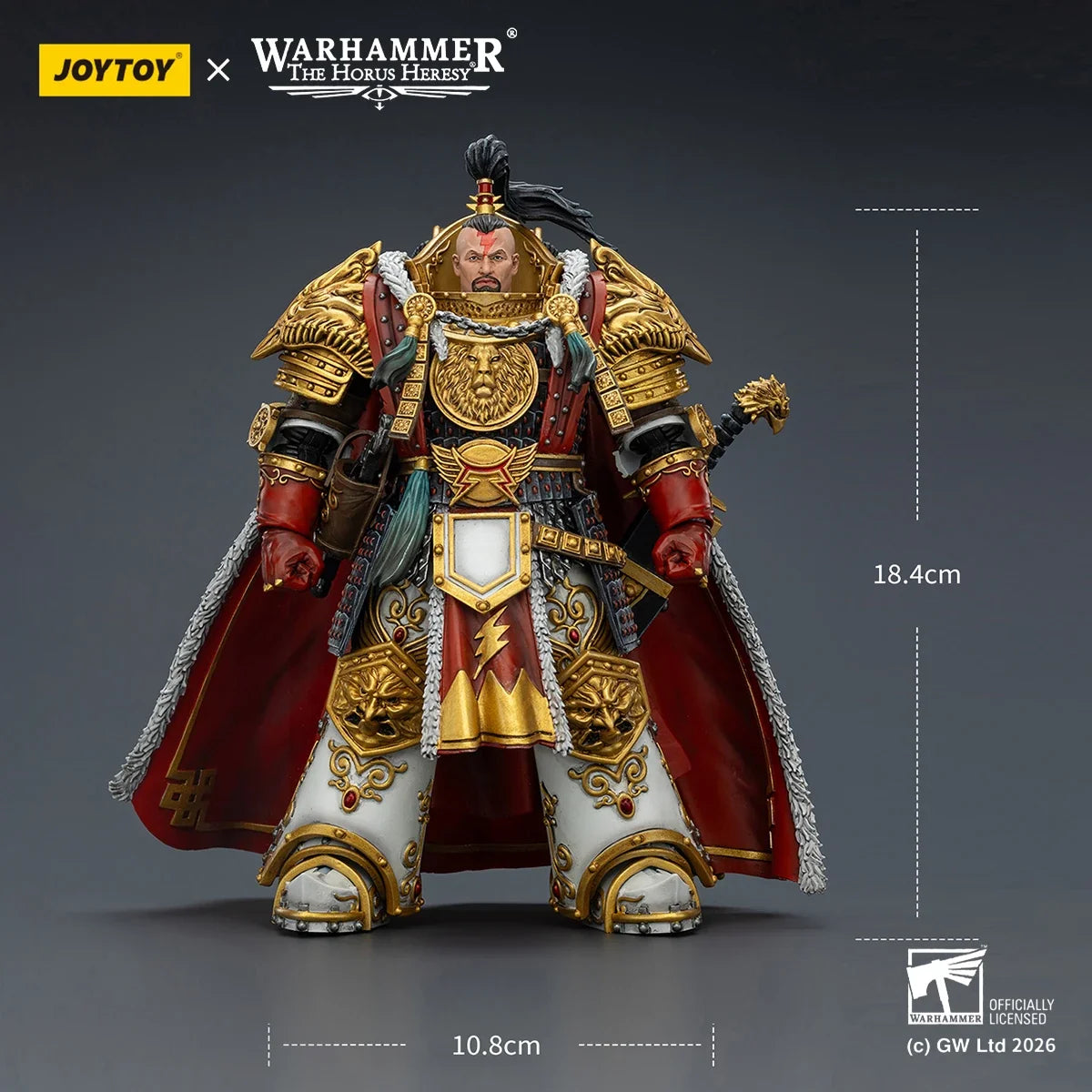JOYTOY Warhammer 30K White Scars Action Figure Jaghatai Khan Figurine Tactical Legionary Articulated Joints Model Collection Toy