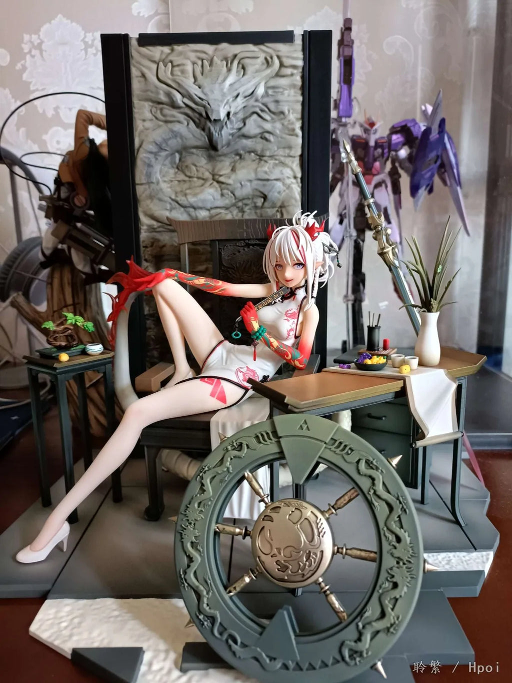 18CM Anime Game Arknights Nian Figure Scene Model Toy Gift Collection Aciton Figure PVC Doll