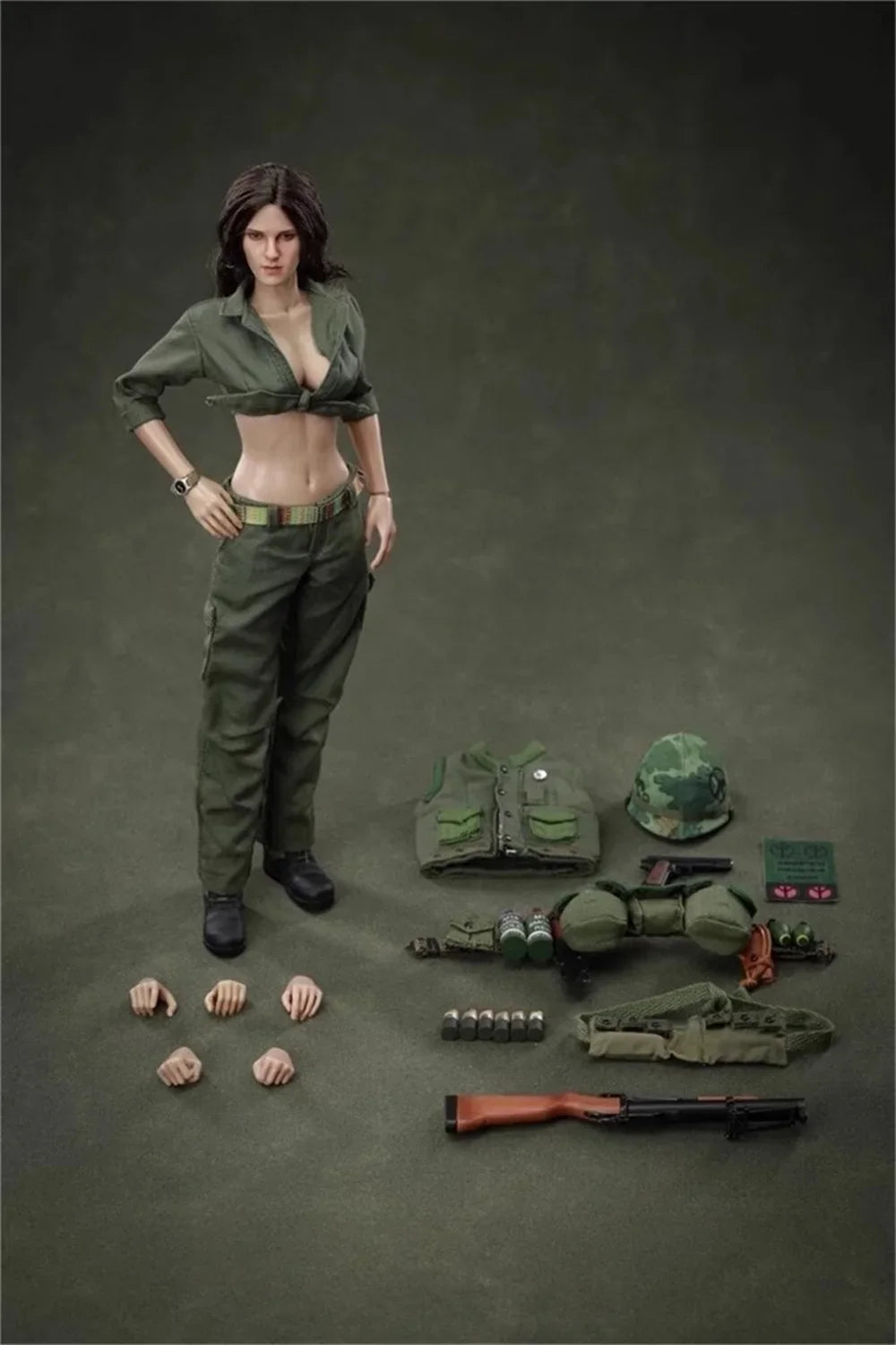In Stock 1/6th Female Soldier Vietnam War Full Set Moveable Action Figure Toys Model Gift For Fans Collect