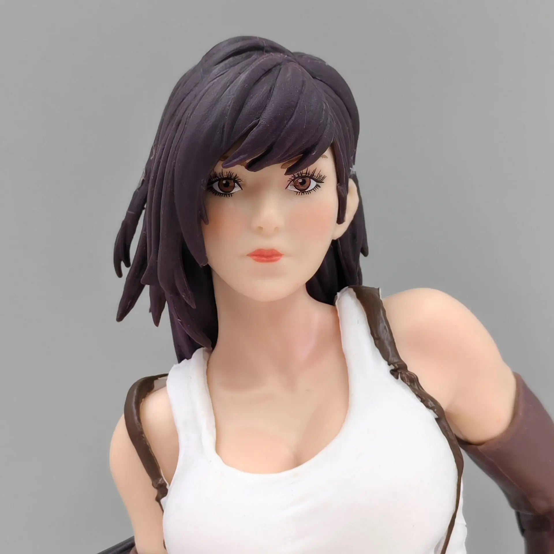 25cm FF VII Tifa Lockhart Action Figure Game Fantasy Figure Fighting Goddess Beautiful Girl Ornaments Room Decorations Gifts