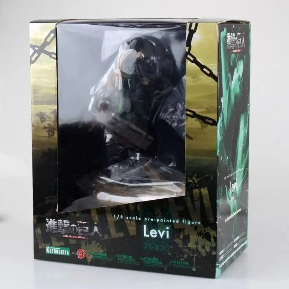 Attack On Titan Levi Ackerman Renewal 1/8 Model Anime Figure Trunk Battle Ornament Pvc Toys Boys Kids Birthday Gift