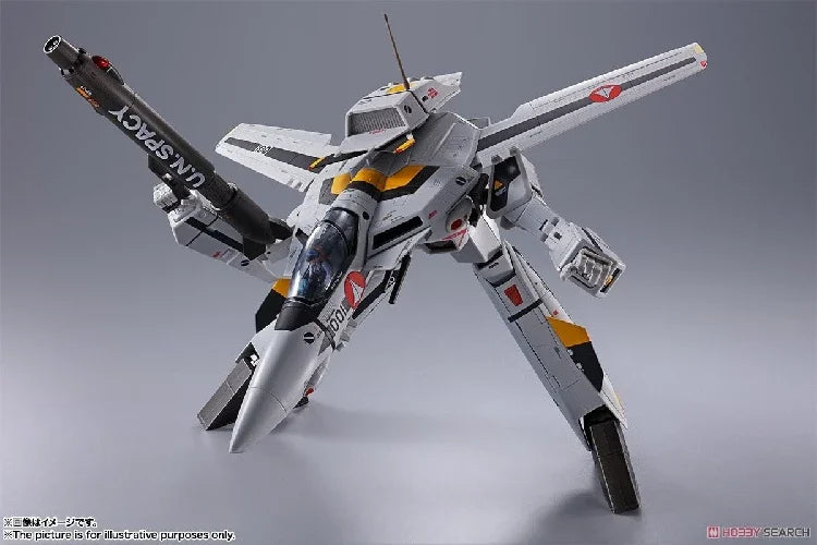 In Stock Bandai DX Superalloy Battlestar Macross VF-1S Roy Fuka Machine Skull Fighter Anime Action Figure Toy Gift Model Hobby