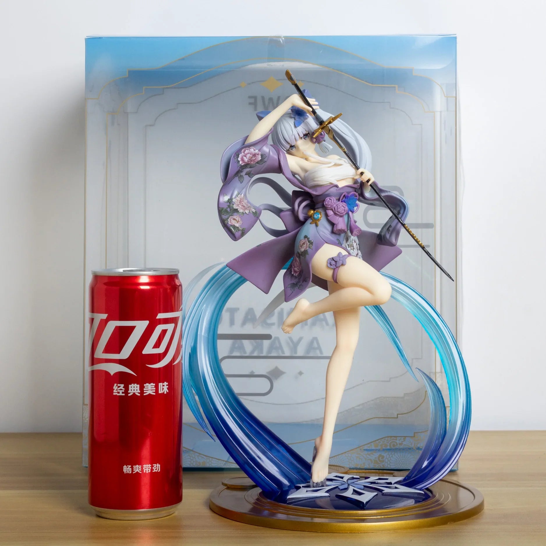 Genshin Impact Ayaka Anime Figur Sexy Mädchen Actionfiguren Kamisato Ayaka Kleidung Abnehmbare Figur Sammelpuppe Modell Geschenk