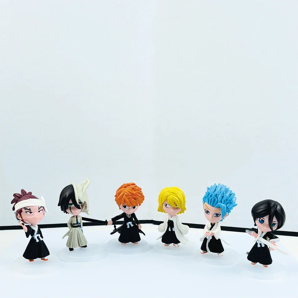 Wholesale BLEACH Action Figure Cool Cute Anime Figure Toy Doll Model Desk Decoration For Kid Birthday Gifts Q Version Figurine P