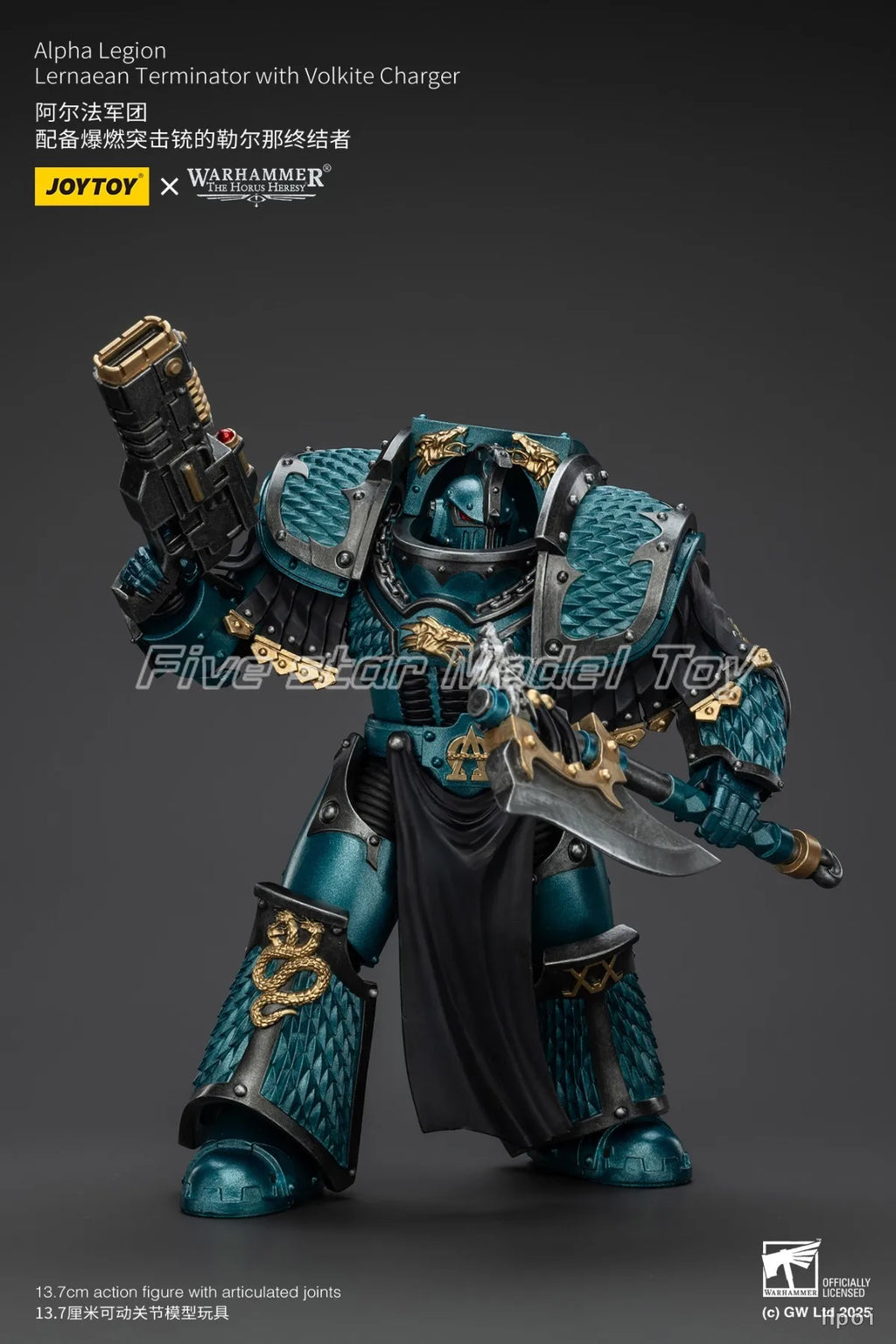 【FS】JOYTOY Warhammer 40K Alpha Legion Lernaean Terminator 1/18 Action Figures Models Toys Gifts Collection