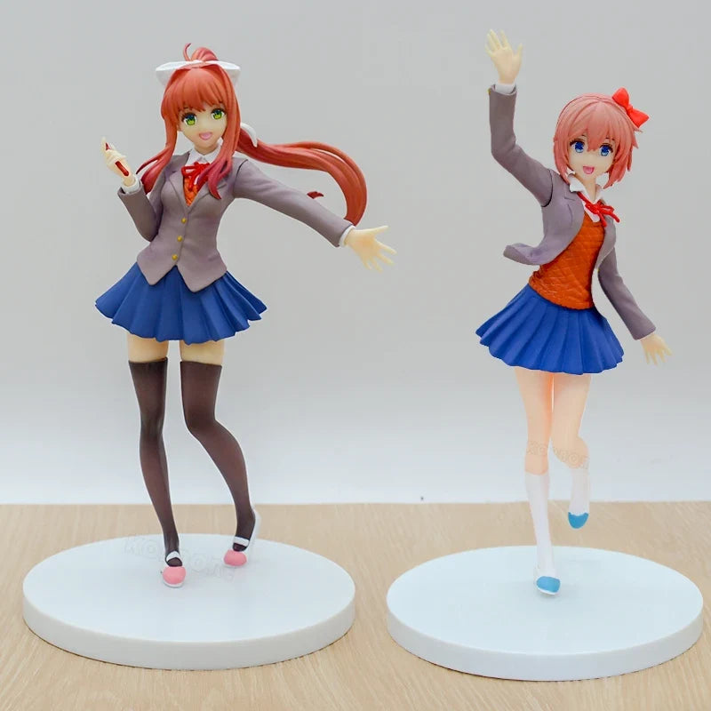 Monika White Dress Anime Girl Figure Pop Up Parade Literature Club! Sayori Action Figure Natsuki/Yuri Figurine Model Doll Toys