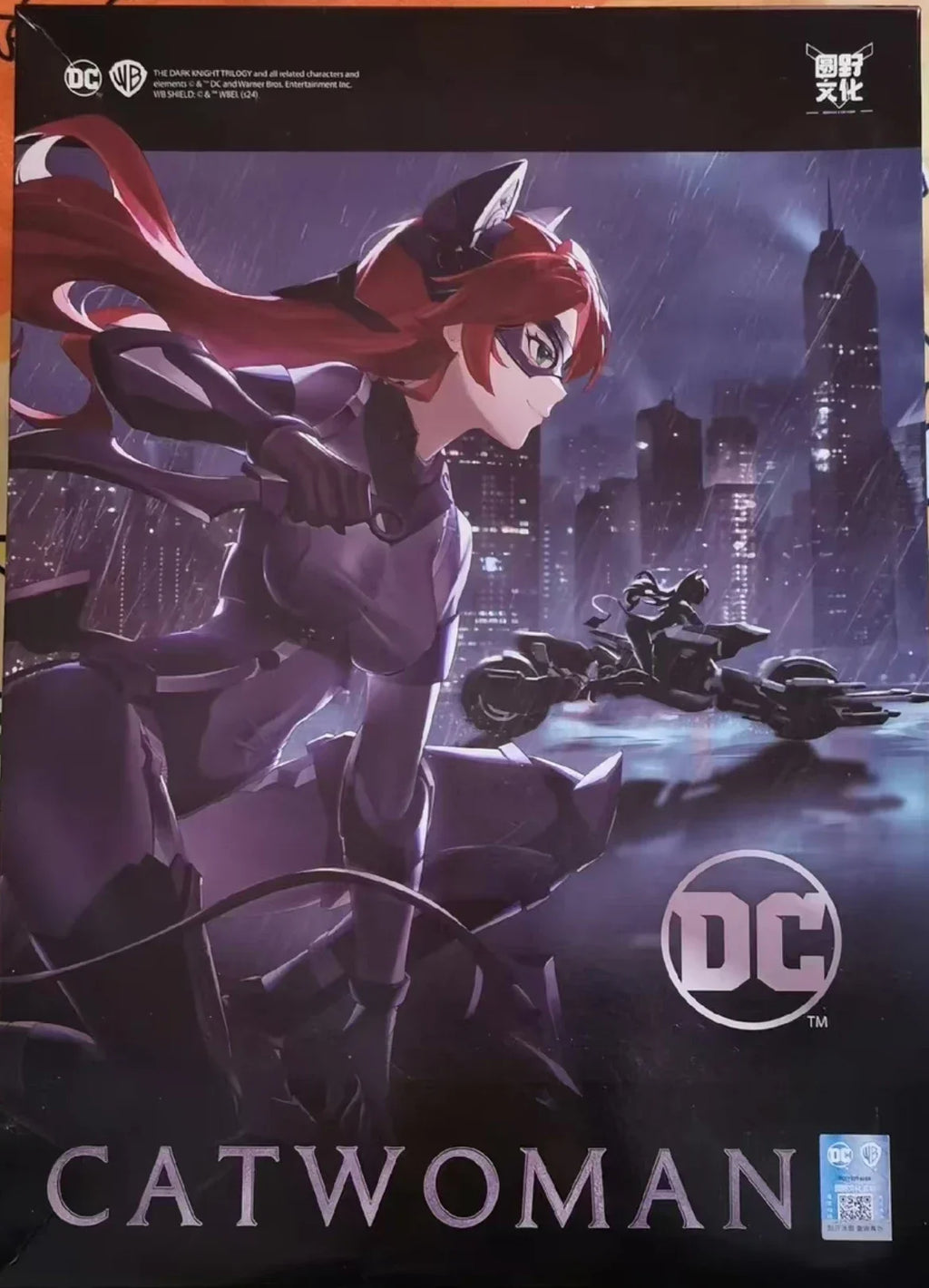 Original DC Series Cat Girl "Batman: The Dark Knight" Anime Action Doll Assembly Model Toy Collection Model Accessories Boys