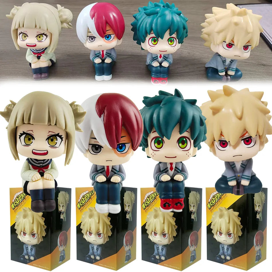 10cm Boku no Hero Academia Anime Figure Midoriya Izuku Action Figure Bakugo Katsuki/Todoroki Shoto Figurine PVC Collection Toys