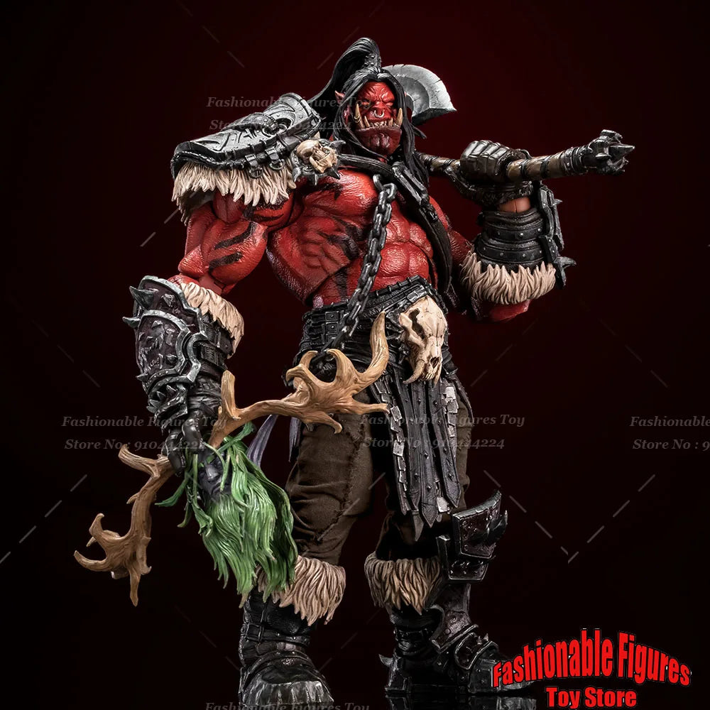 Hero Toys 1/10 Scale ‌Grommash Strong Orc Battlefield Tribal Leader Full Set 21Cm Action Figure Model Best Fans Collectible
