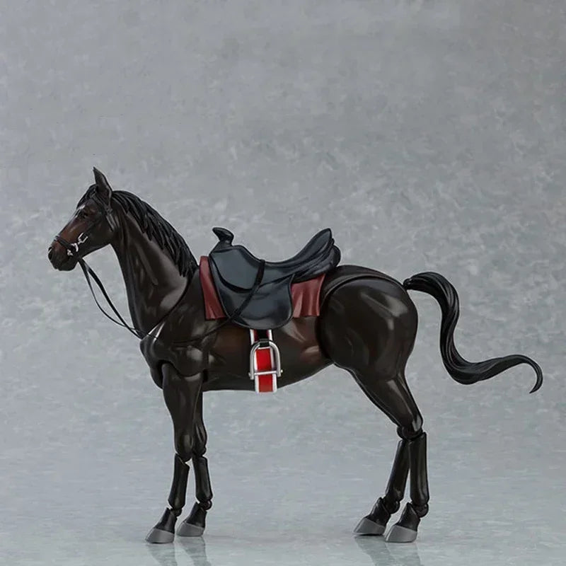 16cm #490 Figma Anime Figure Figma Horse ver.2 White/Brown/Chestnut Action Figure Max Factory Collectible Model Doll Toys Gifts
