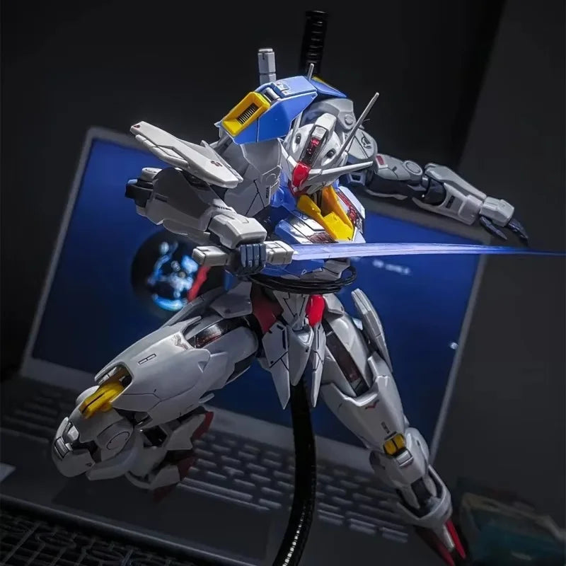 FM 1/100 Witch from Mercury Aerial Mecha Model Kit Action Figure Doll for Kids with Water Sticker And Display Bracket Toy Gift