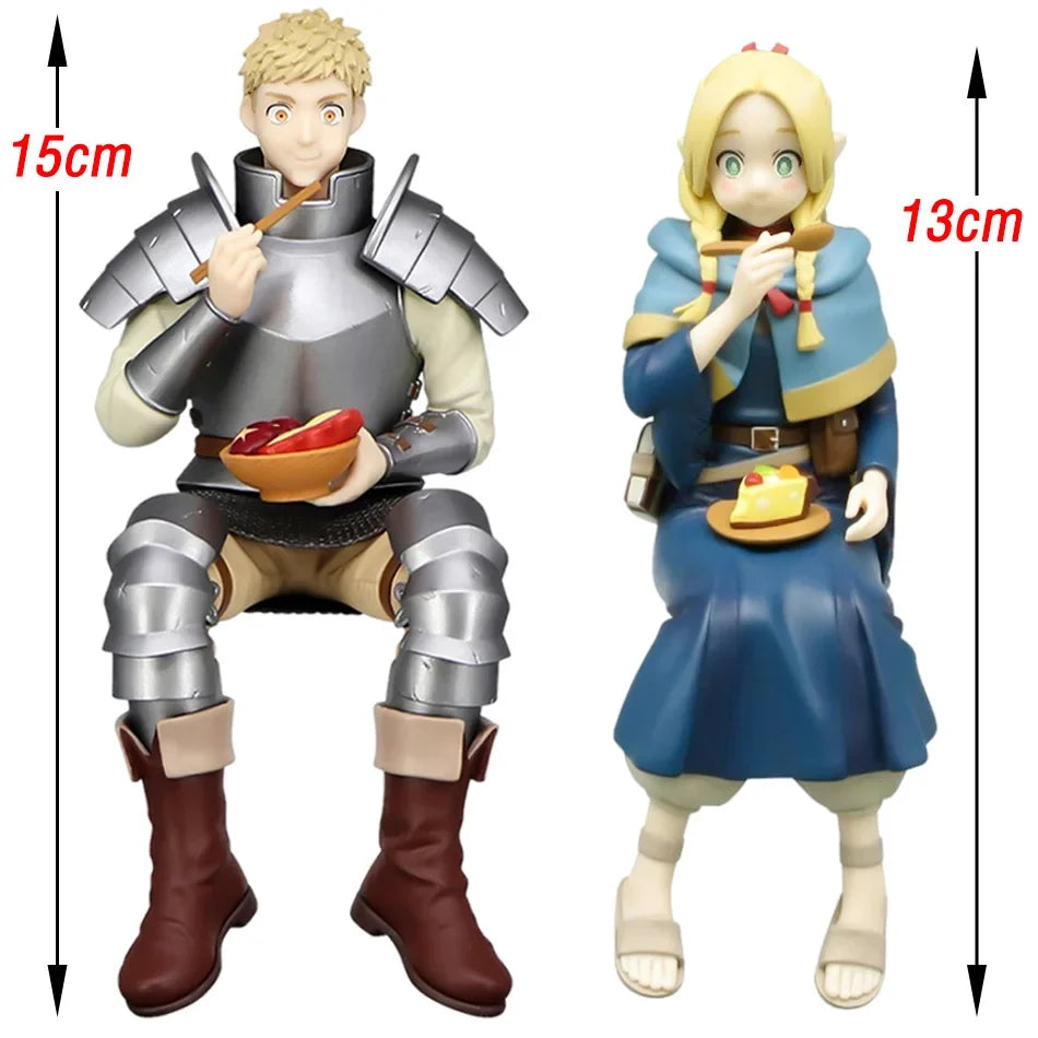Delicious In The Dungeon Marcil Donato Anime Girl Statue Dungeon Food Leo Stouten Action Figure Model Sitting Doll Toy Gift