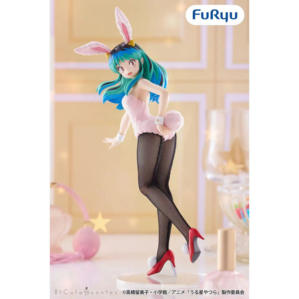 Original FuRyu BiCute Bunnies Urusei Yatsura 22cm Lum Ronnie Action Figurine PVC Toys Anime Figures Bandai