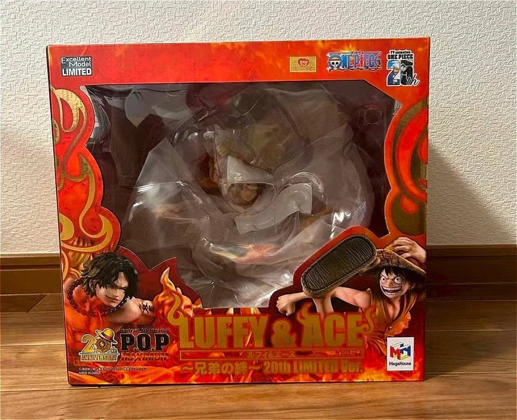 Original MegaHouse P.O.P ONE PIECE “NEO-MAXIMUM” Monkey D. Luffy/PORTGAS.D.ACE ~Brothers' Bonds~ 20th LIMITED Ver. Toys Statue