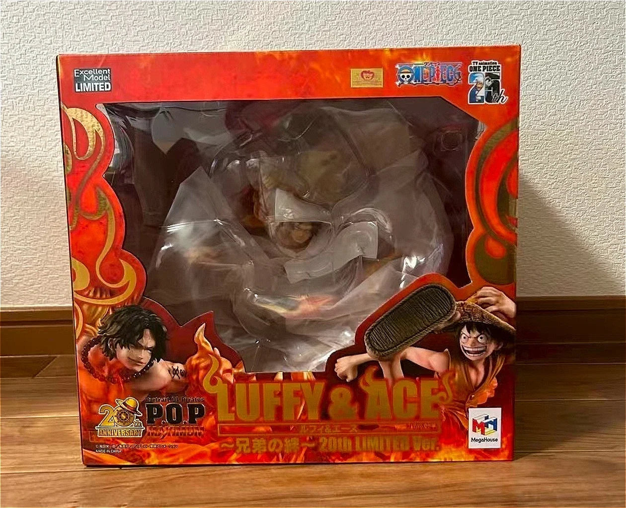 Original MegaHouse P.O.P ONE PIECE “NEO-MAXIMUM” Monkey D. Luffy/PORTGAS.D.ACE ~Brothers' Bonds~ 20th LIMITED Ver. Toys Statue