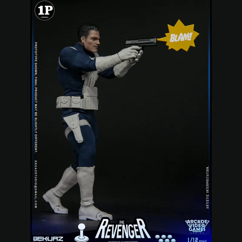 EKUAZ STUDIO EKS06 Punisher Action Figure 1/12 Scale Avengers Collection Full Set 6in Male Soldier Collectible Toy by in Stock