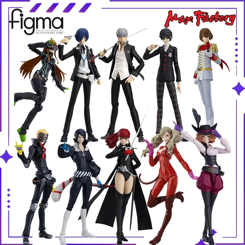 Max Factory Original Figma Series Persona 5 Rain Palace Lotus Wise Leaf Anime Mobile Model Handmade Accessories Toy Gifts