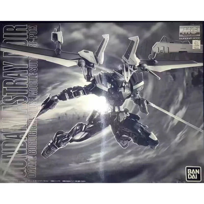 Bandai Genuine MG Gundam Astray Noir MBF-POX 1/100 Anime Action Figure Assembly Model Toys Gifts For Children Collectibles Hobby