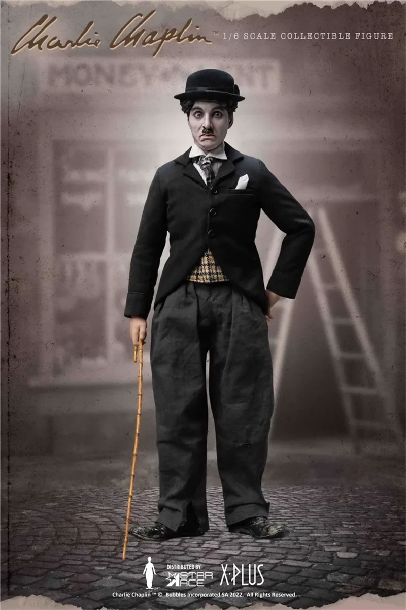 Original Star Ace Toys SA0109/110 1/6 World Comedy Master Charles Chaplin Action Figure Model Toys Collection Scene Ornament30CM