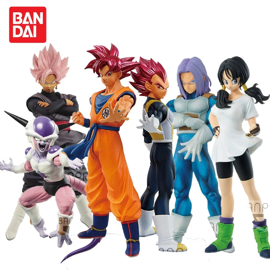 Original Bandai Banpresto Dragon Ball Super Saiyan Goku Vegeta Frieza Videl Anime Figur Action Collection Model Toys In Stock