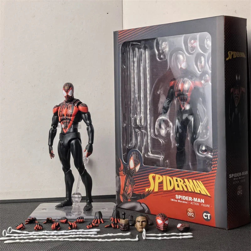 CT KO Mafex 186 Scarlet Spider Man Action Figures Mafex 190 Spider Man Movable Statues Model Doll Collectible Ornaments Gift