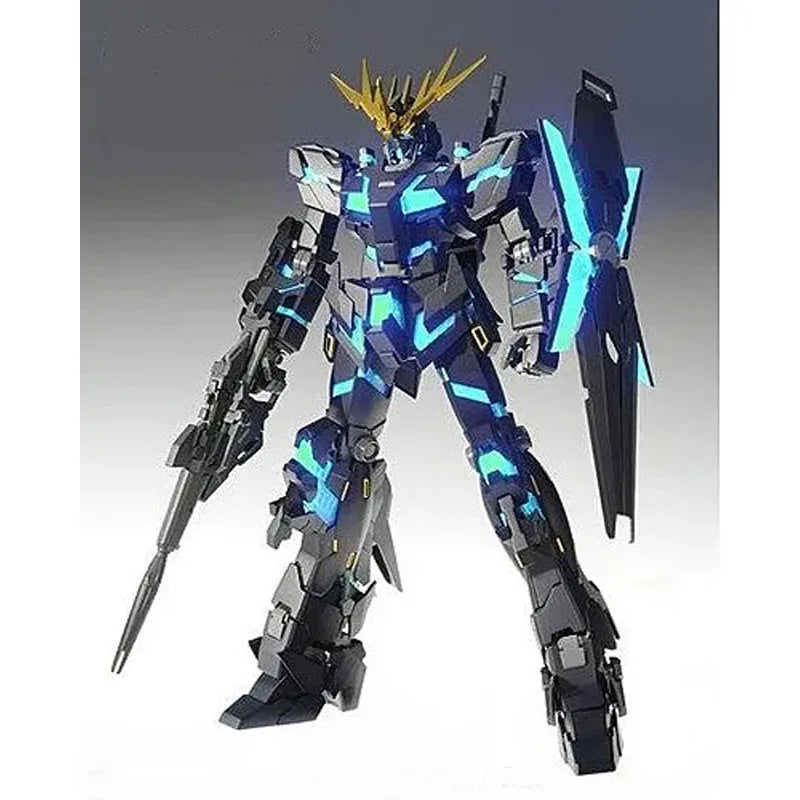 Bandai Original MG Unicorn Unit 2 Banshee Gundam RX-0 1/100 Anime Action Figure Assembly Model Toys Gifts For Children GUNDAM