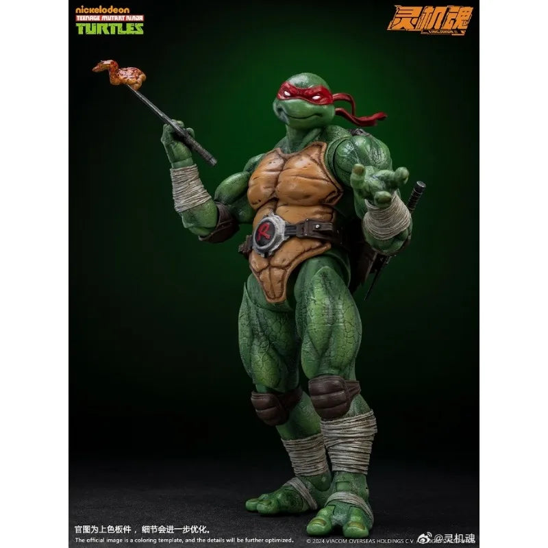 Genuine in Stock Memory Toys&Lingji Soul Finished Product Movable Doll TURTLES Anime Raphael&Leonardo Toys Festival Gift for Boy