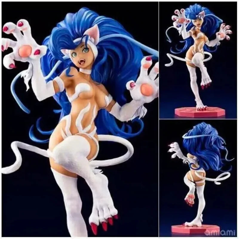 Darkstalkers' Revenge Felicia Doll Collectible - Hand-Made Beautiful Girl Action Figure Toy from Cartoon Animation Night Warrior