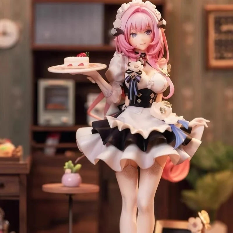 Figures Elysia Anime Beautiful Girl Figure Kiana Kaslana Honkai Impact 3 Figurine Elysia Statue 25cm Pvc Gk Sexy Model Doll