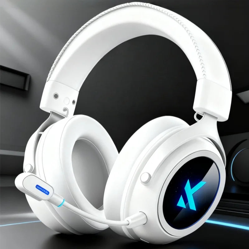 MCHOSE X9 Wireless Headworn Game 7.1 Headset Bluetooth 2.4G Three Mode E-sports Noise Reduction Headset Headset FPS for Gifts
