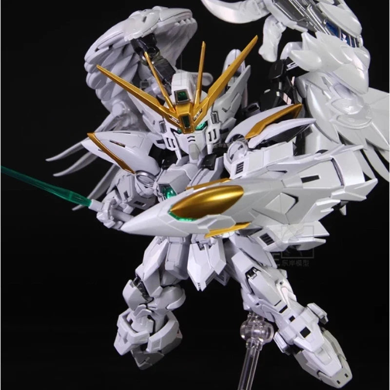 New Q-Version XXXG-00W0 MGSD Wing Zero EW 1/144 Garage Kit Anime Peripheral Action Figure Assembly Toy Desktop Ornament Boy Gift