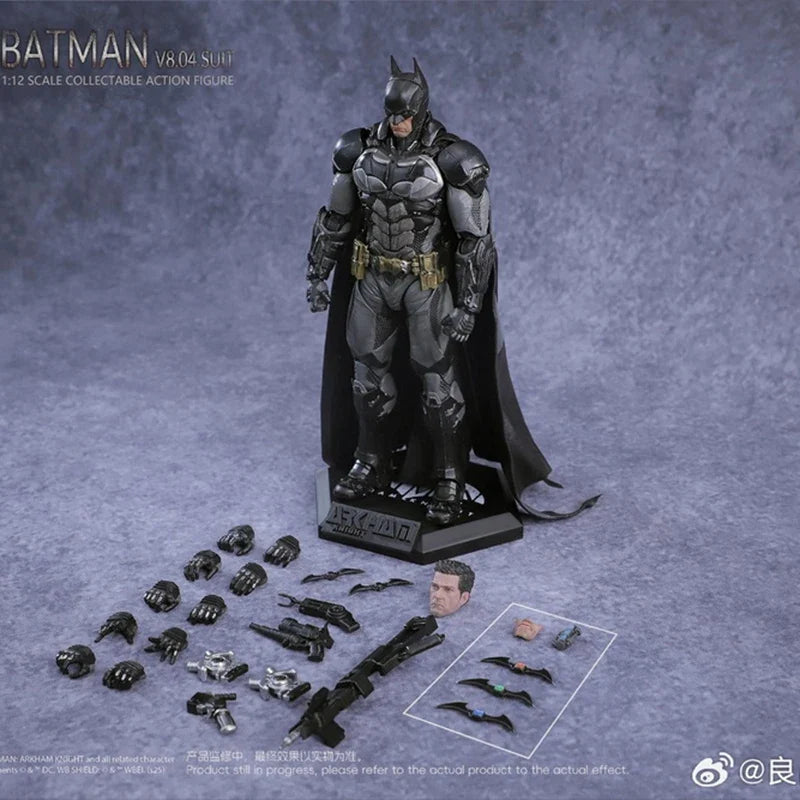 （In Stock）Original Lpzz Arkham Knight Figure V8.04 Suit Batman Action Figures 002 Deathstroke Dc Multiverse Superman 1/12 Statue