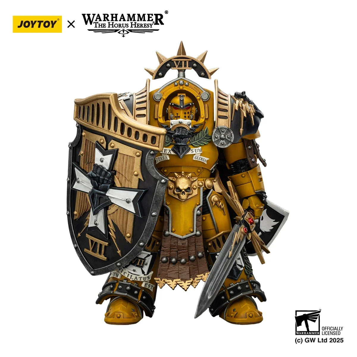 [Pre Order]JOYTOY Warhammer 40K 1/18 Action Figure Imperial Fists Legion Praetor in Tartaros Terminator Armour Librarian Consul