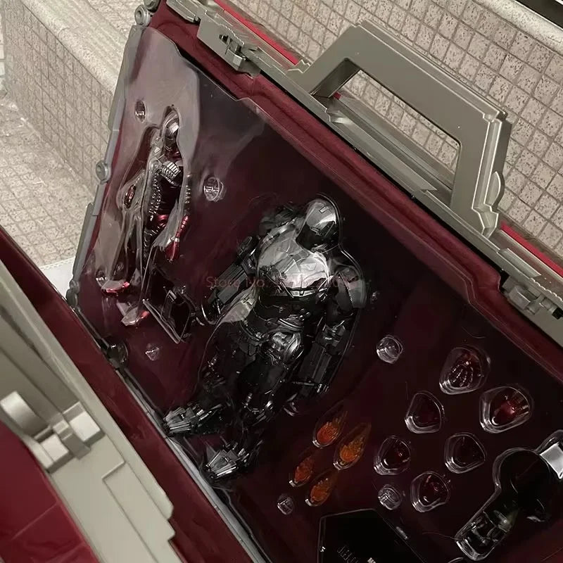 Ironman Koffer Actionfigur Mk5 1:1 Maßstab Sammlerstück Spielzeug Limitierte Auflage für Jungen Geburtstagsgeschenk von Zhongdong Toys