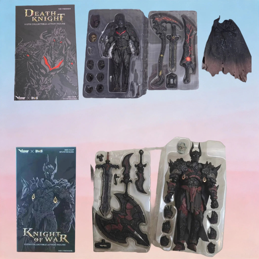Auf Lager VTOYS X BMS War Knight: Der rücksichtslose Todesritter Hell Batman 1/12 Actionfigur Modell Sammlergeschenk
