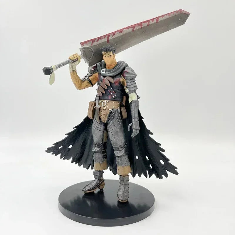 23cm Berserk Guts Anime Figure Berserker Armor L Action Figure Berserk Black Swordsman/Zodd Figurine Collectible Model Doll Toys