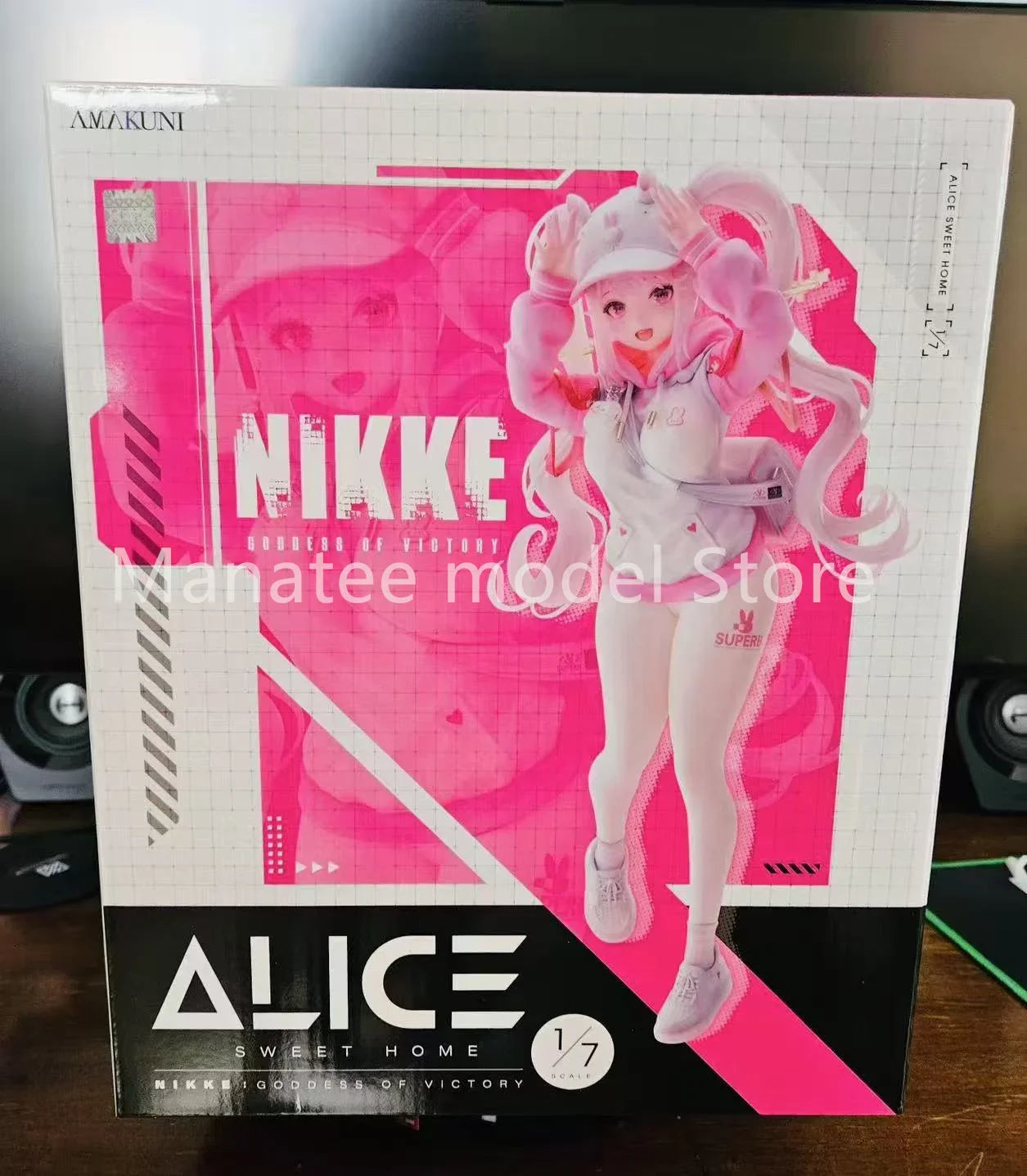 AMAKUNI Original Nikke Alice Sweet Home Limited Edition 1/7 PVC Action Figure Anime Model Toys Collection Doll Gift