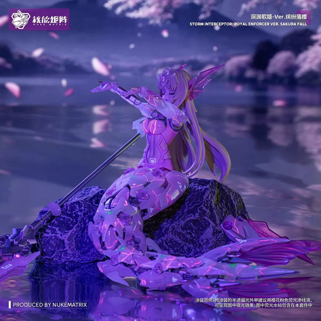 Nuke Matrix Anime Figures Abyssal Siren Figurine WF Limited Edition Mermaid Petal Dancing in The Wind Collection Model Toys
