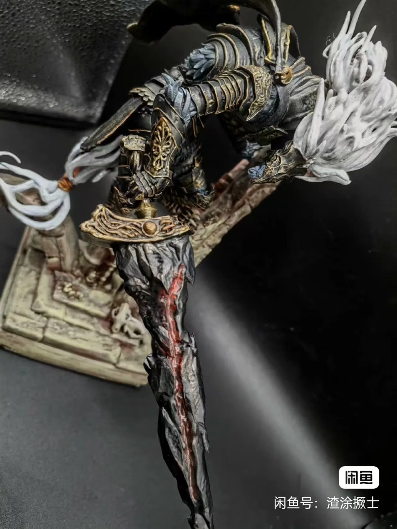 Black Blade Maliketh 3D - Printed Resin - Painted Finished Collectible Model Toy