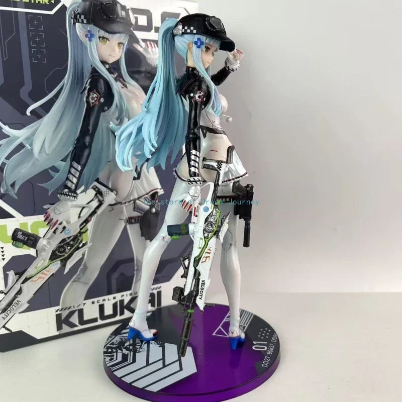 Available in stock: Girls' Frontline HK416 Mecha GW Factory Figure Desktop Ornament Fully Painted Anime Model Ornament