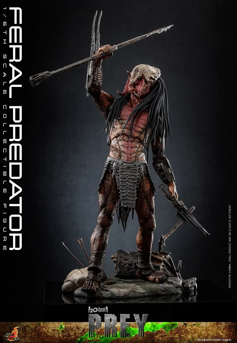 1:6 Hot Toys Iron Warrior: Prey Rage TMS114  Action Figure Feral Predator Figures Collect Dolls 37cm Hottoys Model Toy Gift