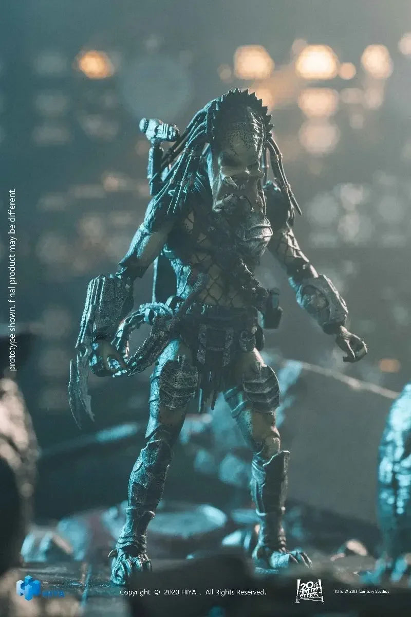 Hiya Toys AVP Unmasked Wolf Predator 1/18 Exquisite Mini Action Figure Model Toy