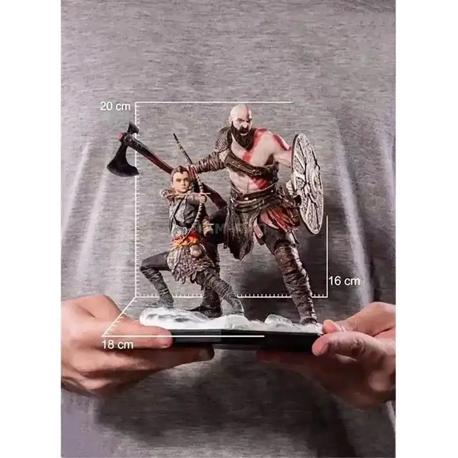 God of War Kratos and Atreus Deluxe Art Scale PVC Figure Model Statue Collection Toy