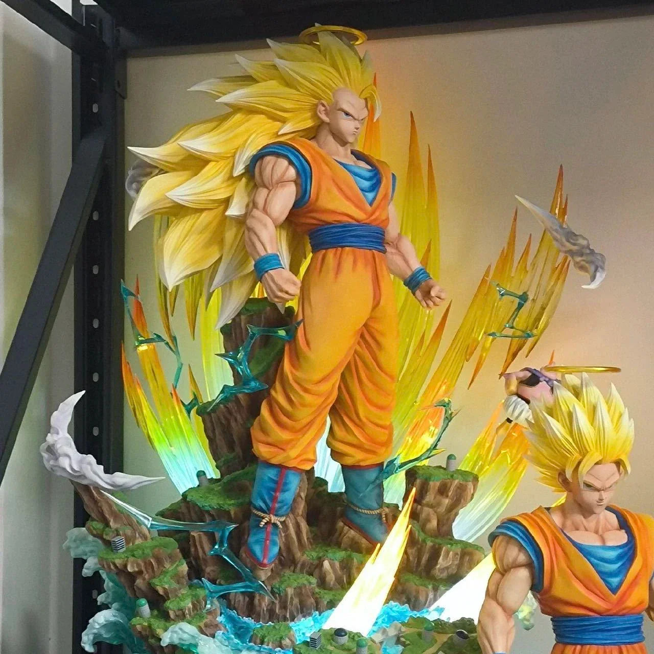 Dragon Ball GK Statue 42cm - Super Saiyan 3 Son Goku Ultra Instinct Form, Anime Collectible Model Figure