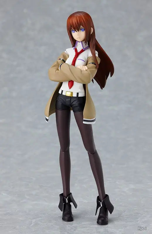 Original Max Factory Figma#098 Makise Kurisu Anime Figure Model Toy Gift Collection