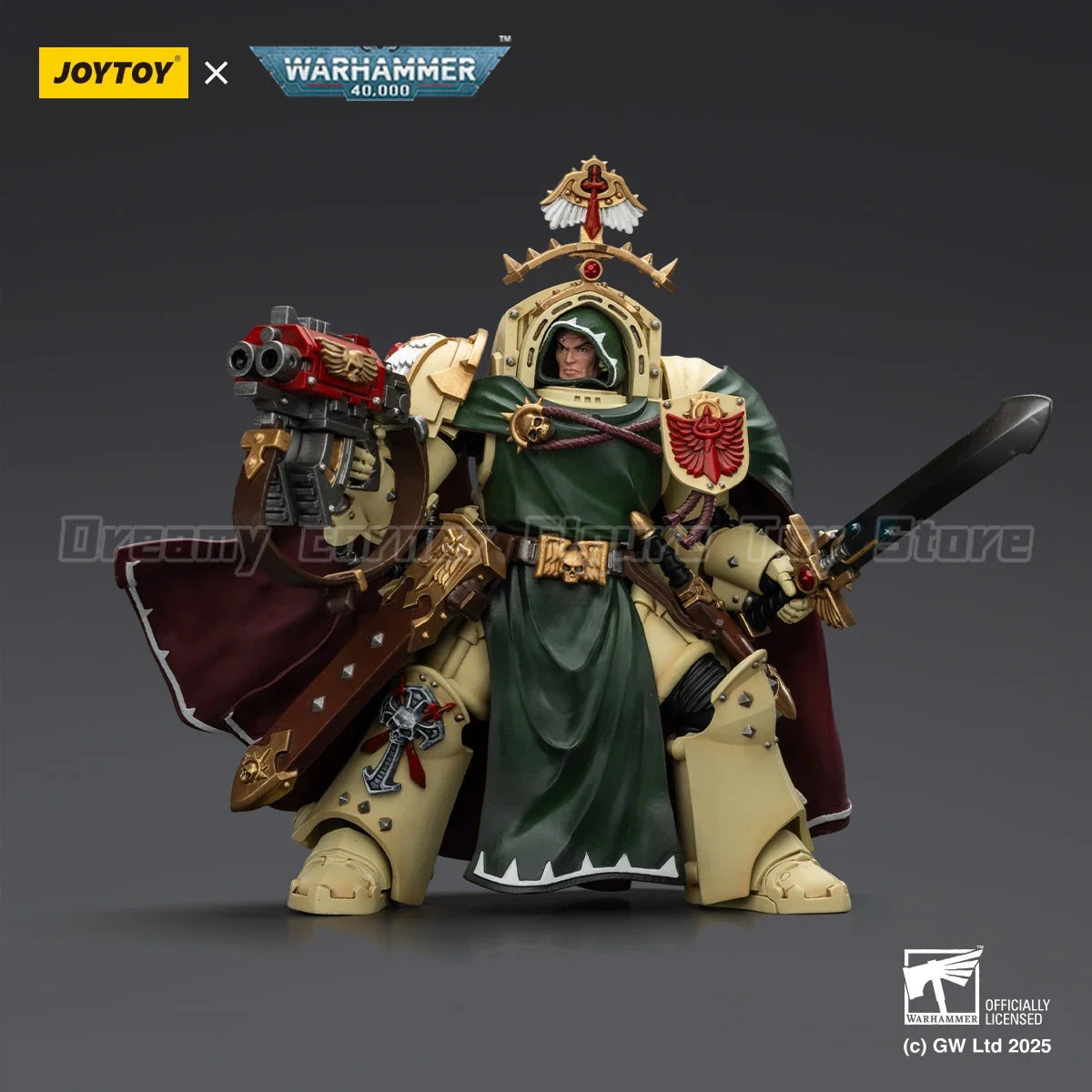 【In Stock】JOYTOY Warhammer 40K Dark Angels Belial Grand Master of The Deathwing with The Sword of Silence and Storm Bolter To